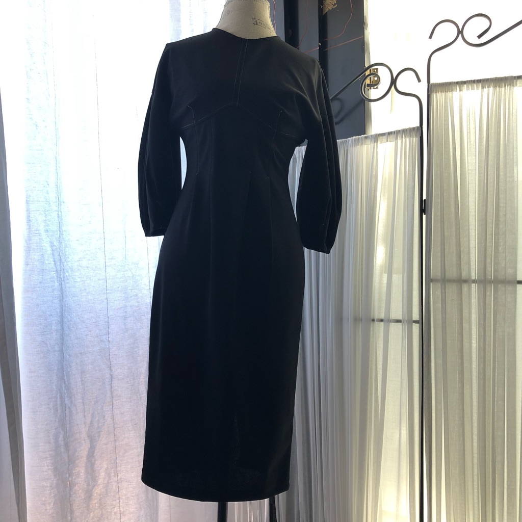 Topshop Black Fitted Dress